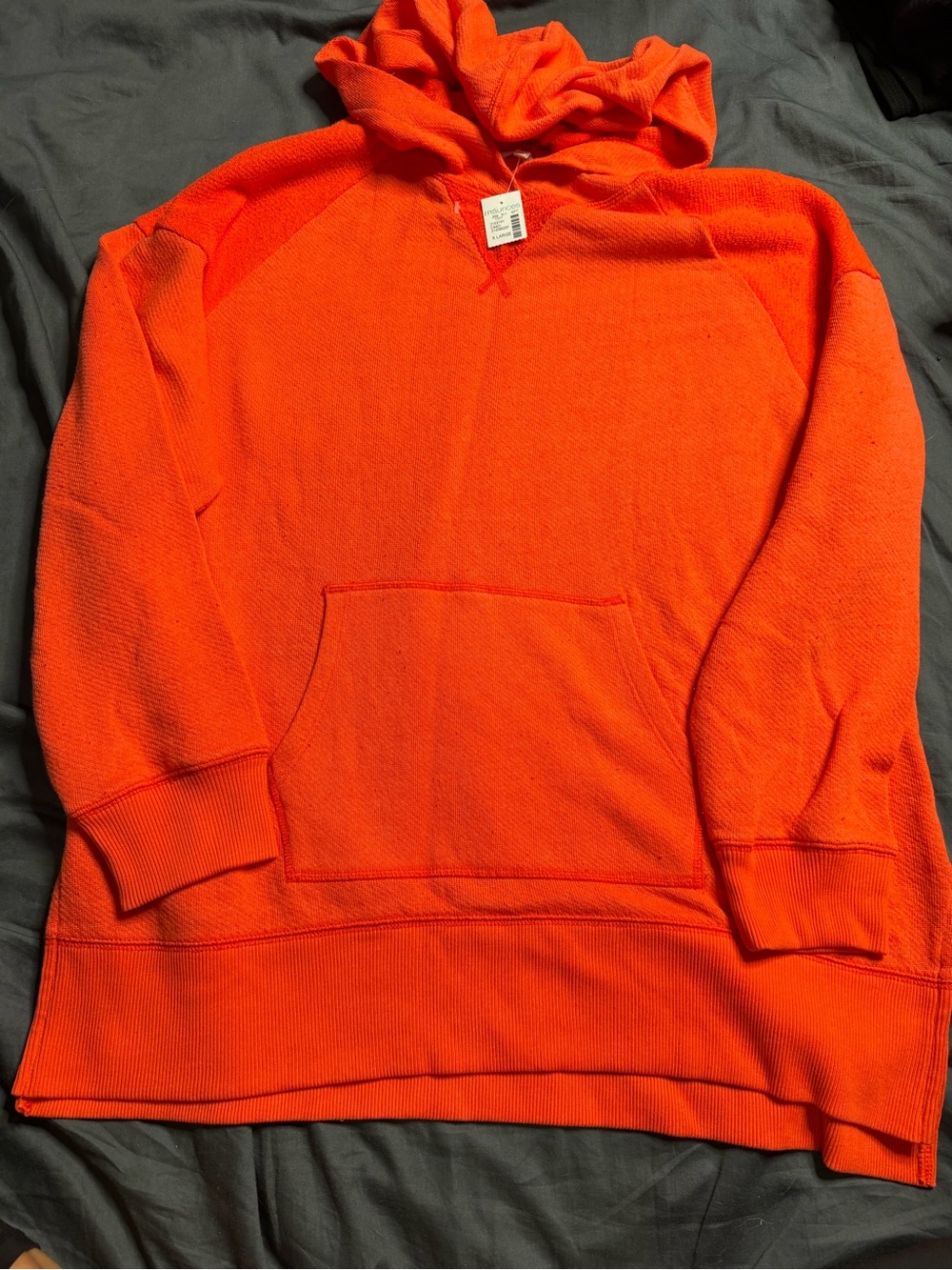 Maurices Orange Women's Hooded Pullover Sweatshirt